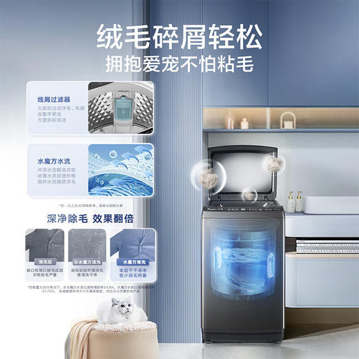 小天鹅洗衣机_TB100VC80DT  水魔方防缠绕10公斤直驱变频波轮洗衣机智能  除菌除螨 商品图2
