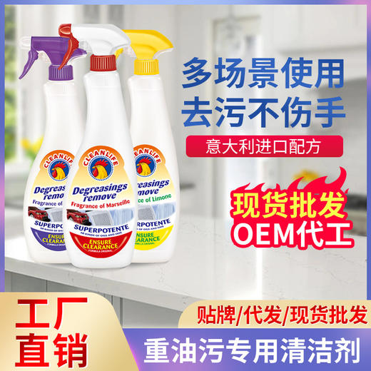 意大利进口配方大公鸡管家油污净油烟机清洗剂厨房灶台去油污清洁 商品图0