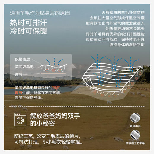 [屁侠推荐]山谷暖羊毛衫 森林棠2024冬季儿童厚款美丽奴羊毛衫毛衣60612401宝宝爱穿 商品图2