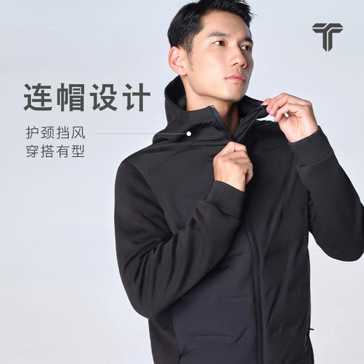 拇指白小宇拼接连帽羽绒服无限系列 商品图2