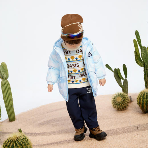 【轻暖0~10℃】男童潮趣中长款羽绒外套冬季新款安奈儿童装实体店同款XB445816 商品图5