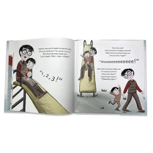 Qwen's day with daddy 原版英文儿童绘本 商品图2