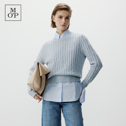 Marc O'Polo/MOP 提花毛针织衫女秋季新款时尚简约百搭毛衣女 商品图1