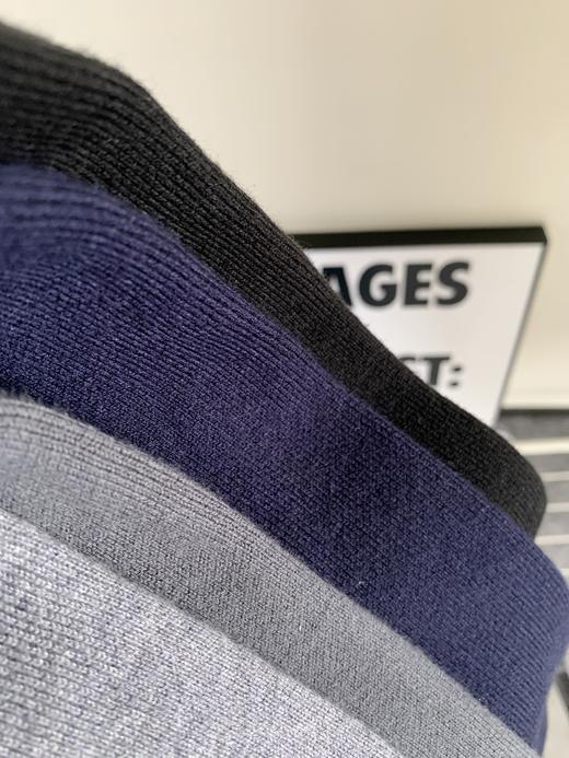 【现货】30%羊毛【马甲】整件双色集圈织法，织面紧实，耐磨抗起球性能极佳，内外两色，正肩版基础版型设计，简约舒适，休闲圆领，时尚又百搭。领口、袖口、下摆采用双层罗文提升紧实度与包裹感，品质佳JX32 商品图11