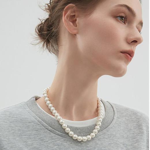 【下单赠同款耳钉】MointPhoice水晶珍珠项链 | 轻奢简约 珍珠光泽细腻 莹润透亮 三款尺寸可选 商品图6