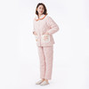 都市丽人睡衣夹棉系列长袖家居服法兰绒夹棉加厚女士中夹棉套装LHT1N4 商品缩略图2