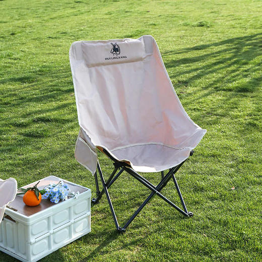 徽羚羊 月亮椅 高背 奶茶色 90cm 商品图0