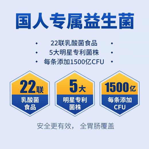自天真新升级益生菌 高活性活菌冻干粉 每盒添加45000亿活菌 一盒30条*3克 商品图3