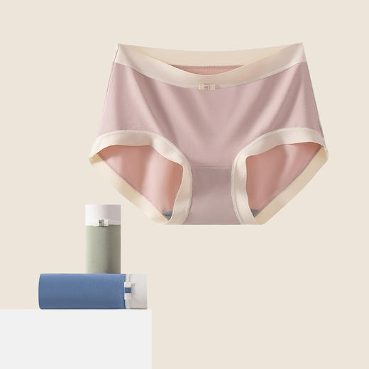 连绵· 舒弹莫代尔白边女士内裤 31791（3条装） 商品图3