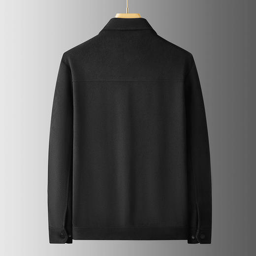 【山海绒】【新款DPF】大依优型大码男装翻领夹克山海绒肌理感加肥加大休闲夹克胖子宽松外套上衣 商品图3