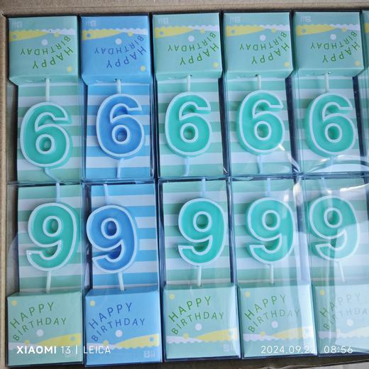 数字蜡烛9 商品图0