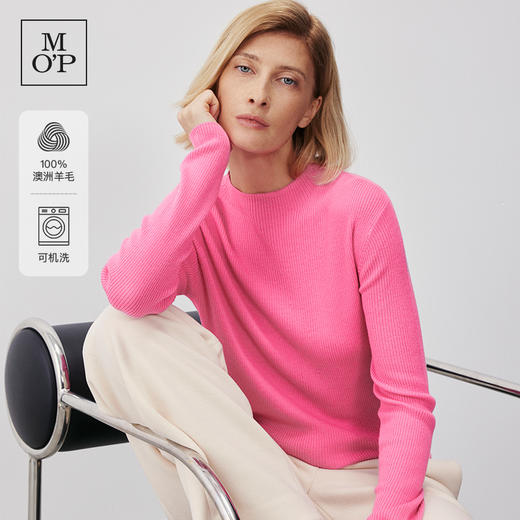 Marc O'Polo/MOP冬季新款可机洗羊毛半高领时尚打底针织衫女 商品图0