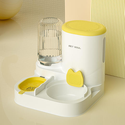 【爱宠的治愈食碗，养宠，从吃喝开始】宠物自动喂食器 猫咪饮水机猫碗猫食盆 饮水喂食一体投食器猫狗用品-QQ 商品图11