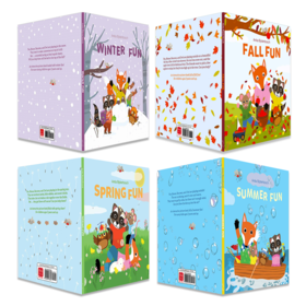 Spring / Summer /winter fun春天和夏天的乐趣 3岁原版英文绘本