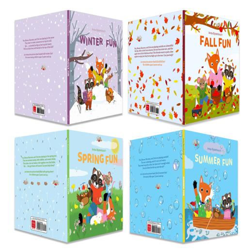 Spring / Summer /winter fun春天和夏天的乐趣 3岁原版英文绘本 商品图0