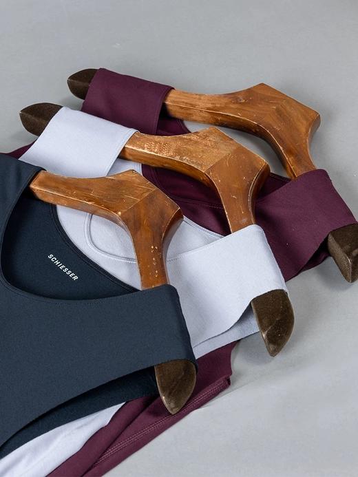 【零碳莫代尔】SCHIESSER德国舒雅男士零碳莫代尔加薄绒随型裁面料背心 秋冬打底保暖背心35/23841V 商品图2