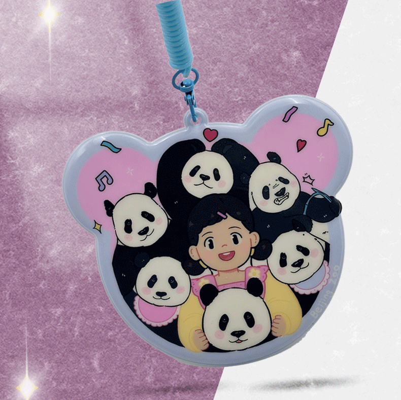 北动萌熊一家挂饰