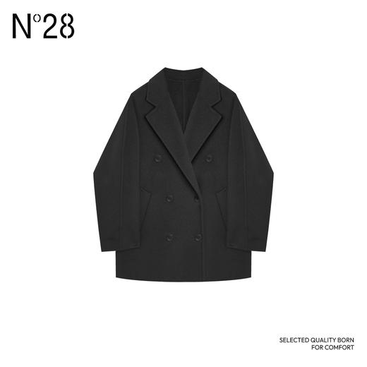 N°28【一生一件进阶版】牦牛绒双面呢大衣中长款高级气质双排扣外套8A52D812 商品图1