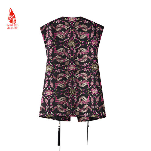 SAINTJOY/上久楷女式宋锦马甲  凤凰于飞 CY1044207021 商品图8