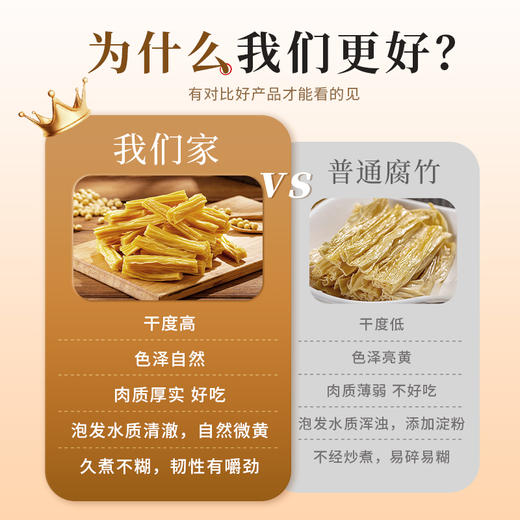 在菌屋 云南石屏头层腐竹段250g/袋 农家纯手工豆制品 0添加0防腐 商品图7