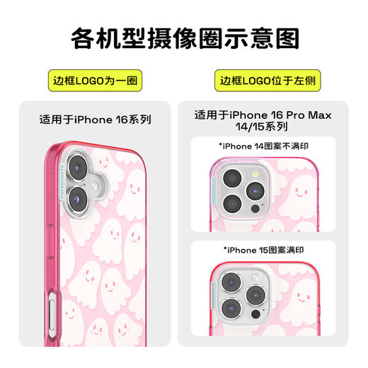 【魔女奇妙夜】草莓幽灵 POPCASE手机壳 MagSafe Popcase磁吸款 粉色 万圣节 拼贴 iPhone 16/15/14 商品图2