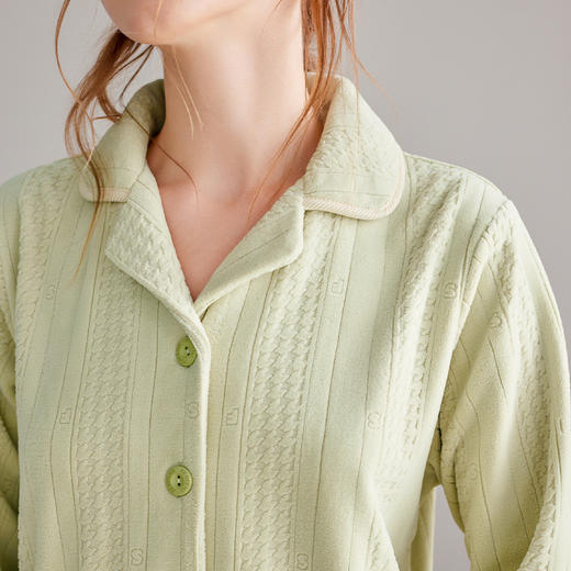 芬腾情侣睡衣海岛绒秋冬加厚保暖长袖女士套装珊瑚绒加绒家居服男 商品图2