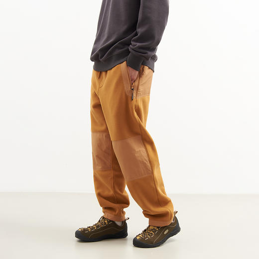 吃茶去chichaqu24秋冬山系直筒抓绒摇粒绒保暖宽松户外卫裤束脚 商品图1