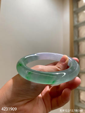 高冰飘翠手镯【4231909】圈口60.0~具体价格微信咨询