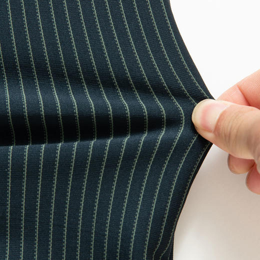 【加绒】【新款DPS】大依优型大码竖条纹长袖衬衫弹力加肥加大胖子上衣男士T恤肥佬打底男装 商品图6