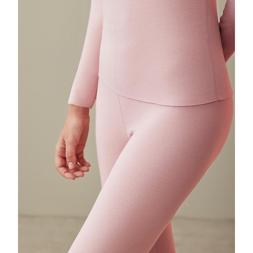 芬腾秋冬保暖内衣秋衣秋裤女士套装新款圆领修身男冬天内穿打底衫 商品图2