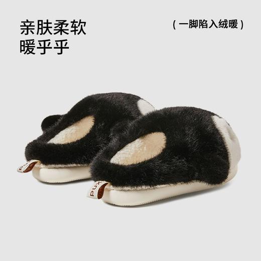 朴西大企鹅棉拖鞋女可爱冬季保暖加厚家居室内情侣毛绒拖鞋家用 商品图2