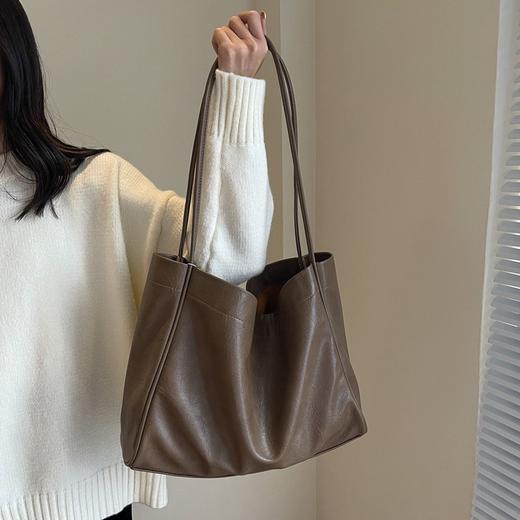 【小身材大容量】QianJiYan倩吉嫣-秋冬美拉德子母托特包 立体简约托特包型 柔软皮质 超大容量 任意搭配 商品图3