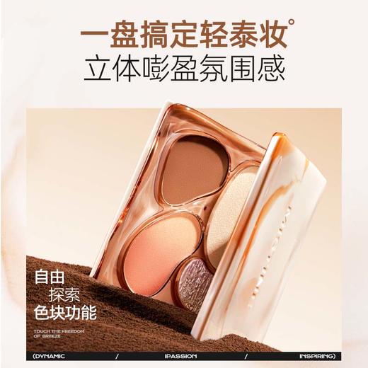 MISTINE蜜丝婷泰式奶咖面部综合彩妆一体盘新手高光修容腮红三合一 商品图3