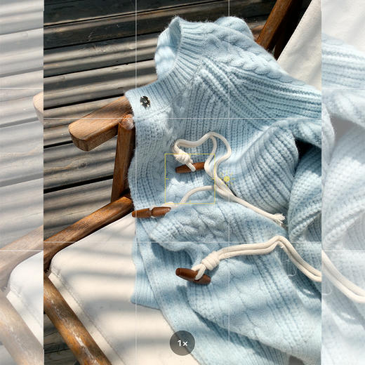 <曾小咸推荐>牛角扣毛衣开衫宽松慵懒风针织衫 商品图3