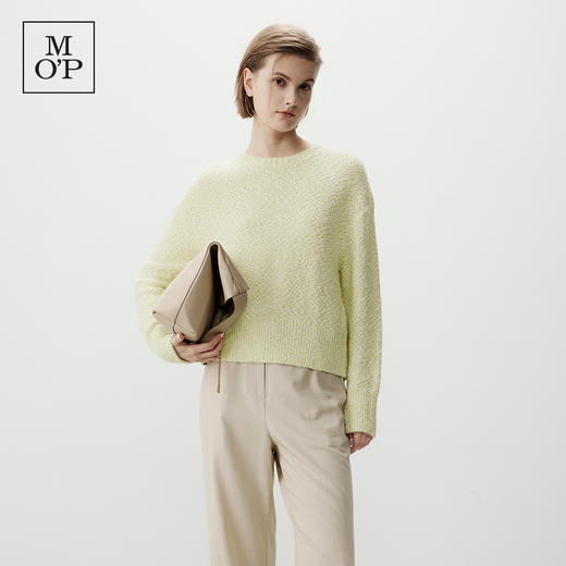 Marc O'Polo/MOP 秋季新款花纱圆领合体版型长袖套头针织衫女 商品图0