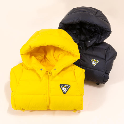 迪士尼童装男童羽绒服中长款2024冬季保暖中小童白鸭绒连帽羽绒服214DS0374 商品图3