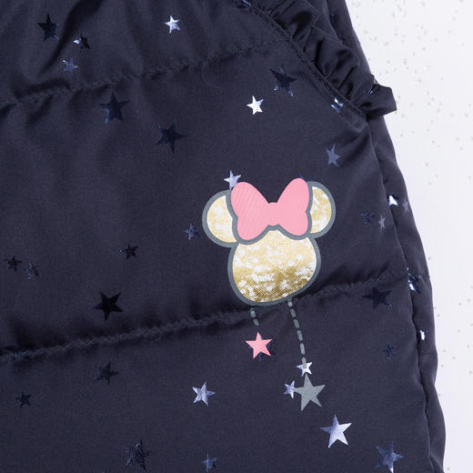 迪士尼【厚实保暖】冬季女童甜美羽绒休闲裤婴幼儿防风外出长裤224DK0437 商品图3