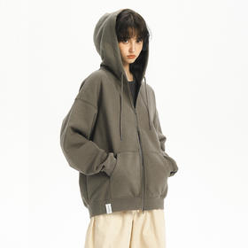 714street重磅美式连帽卫衣男女2024春秋情侣装拉链开衫运动外套