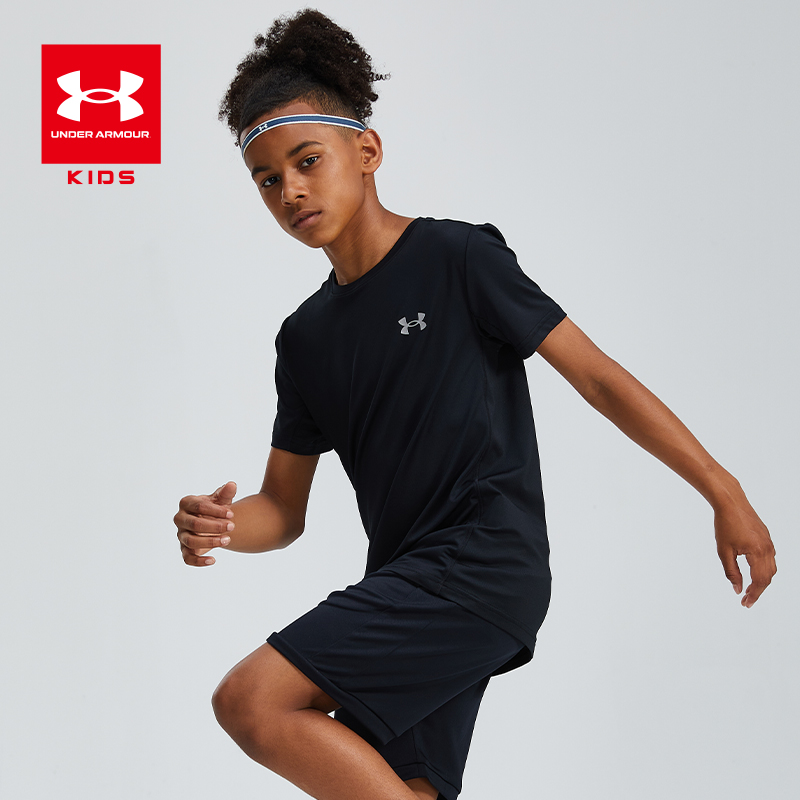 【12月-特惠福利】Under Armour安德玛男大童【吸湿速干】短袖T恤21111201