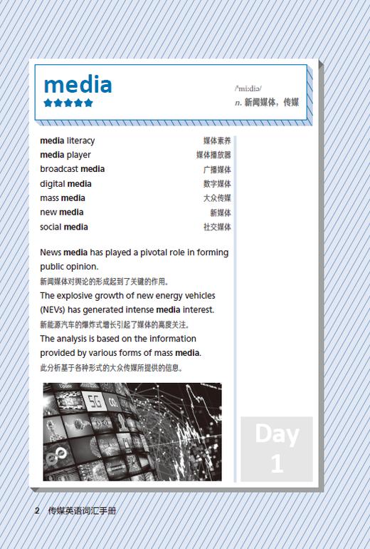 传媒英语词汇手册（新时代职业英语专业篇） 商品图1