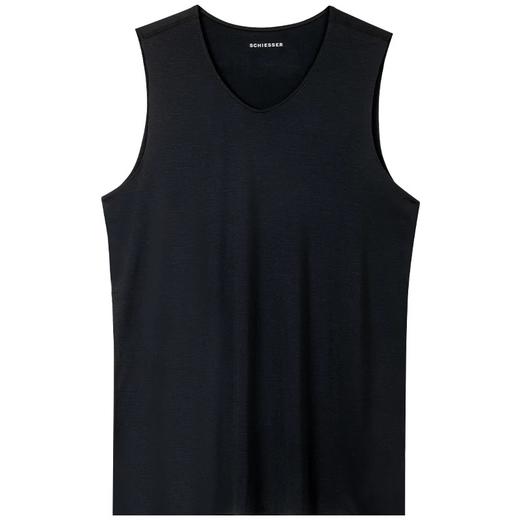 【零碳莫代尔】SCHIESSER德国舒雅男士零碳莫代尔加薄绒随型裁面料背心 秋冬打底保暖背心35/23841V 商品图6