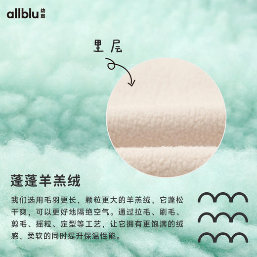 【冬Vol.2】幼岚童装「小毛怪」羊羔绒外套亲肤保暖24年冬新款儿童男女童外套ZY 商品图4