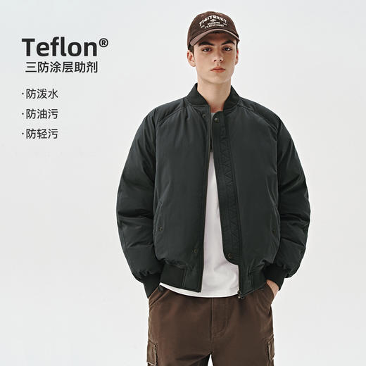 714street美式复古ma1飞行员夹克冬季新款立领棉服宽松短款外套男 商品图0