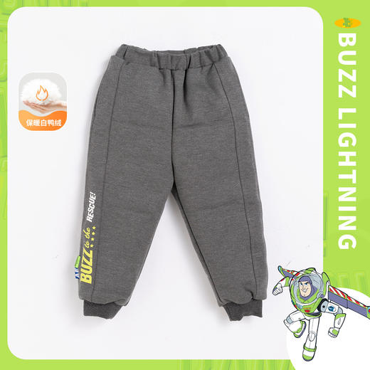 迪士尼防风保暖冬季男童厚实休闲羽绒长裤婴幼儿外出裤子224DK0440 商品图2