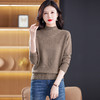 CC-108-1260加厚秋冬新款女士半高领韩版针织打底衫套头纯色百搭短款保暖毛衣 商品缩略图1