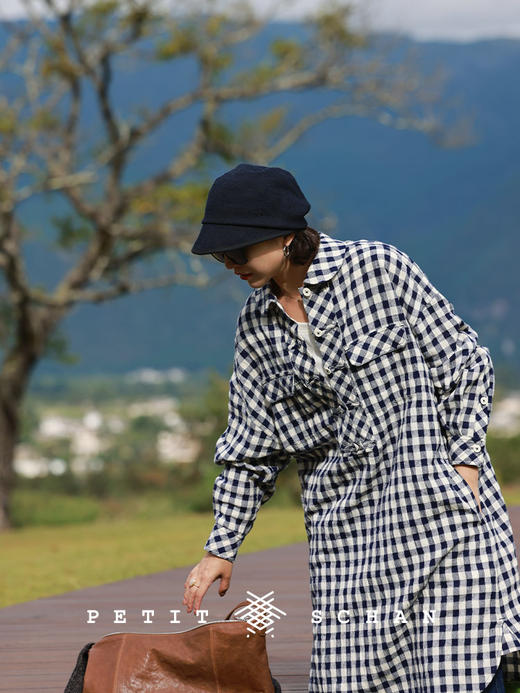 PETIT SCHAN小闪 #071 Hathaway 海瑟薇 日本进口粗花呢复古堆堆报童帽 商品图3