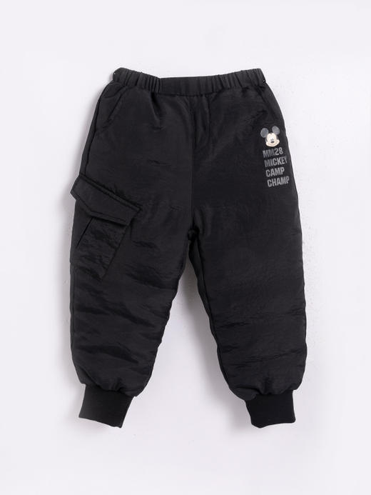 迪士尼童装男童羽绒裤冬装宝宝加厚保暖防风裤子外出长裤224DK0418 商品图0