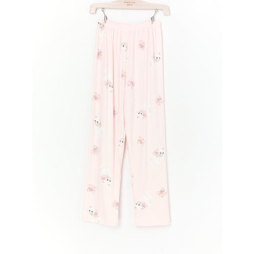 【春上新】8楼爱慕儿童Aimer Kids女孩奶皮甜梦猫咪长睡裤 商品图2