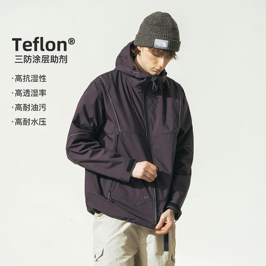 714street潮牌防水外套男女装春秋新款户外软壳冲锋衣夹克防风衣 商品图0