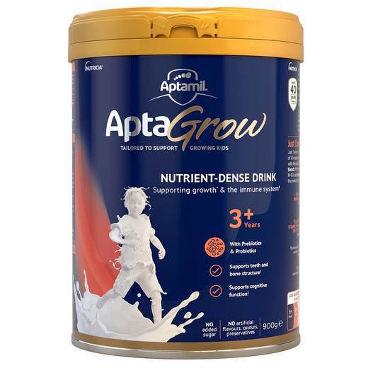 【保税】澳洲 爱他美（Aptamil）AptaGrow儿童成长奶粉 1+段 3+段 6+段 900g/罐 商品图2